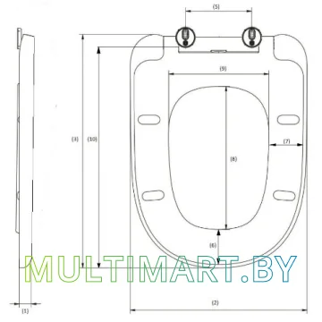 Сиденье для унитаза AV Engineering Comfort AVWHR203C картинка 2